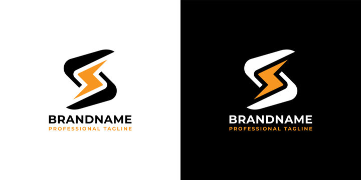 S Storm Logo, suitable for any business related to the letter S an Storm
