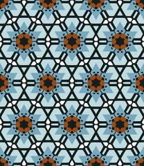 Geometric pattern. Seamless vector background. Ethnic graphic design