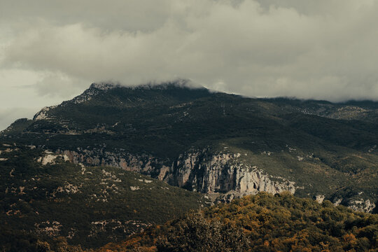 Clouds over the mountains