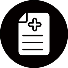 Fototapeta premium invoice glyph icon