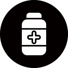 antibacterial glyph icon