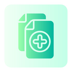 Obraz premium medical history gradient icon