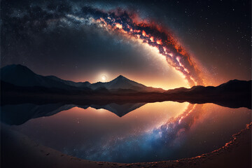 milky way landscape