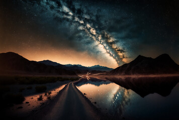 milky way landscape