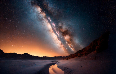 milky way landscape