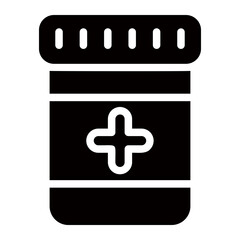 Obraz premium jar glyph icon