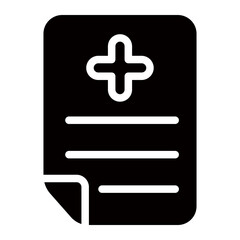 Obraz premium prescription glyph icon