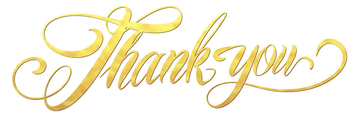 THANK YOU golden notes