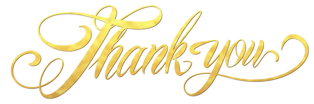 THANK YOU golden notes