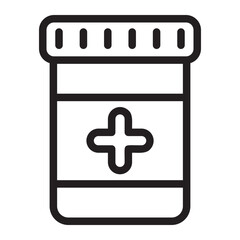 Fototapeta premium jar line icon