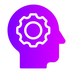 thinking gradient icon