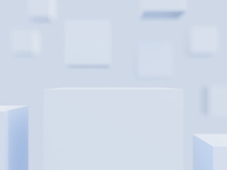 Abstract 3d background design with pastel colored spheres