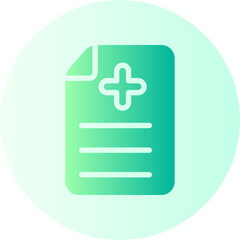 Fototapeta premium invoice gradient icon