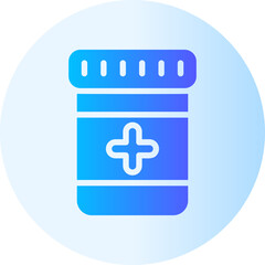 Obraz premium jar gradient icon