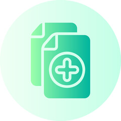 medical history gradient icon