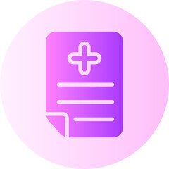 Obraz premium prescription gradient icon