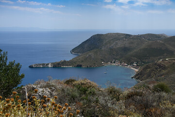 Fototapeta na wymiar Coastline in Mani, Greece