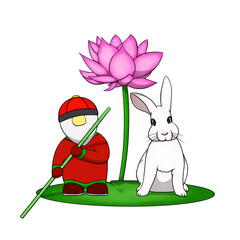 Gnome Chinese new year rabbit 