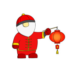 Gnome Chinese new year lantern