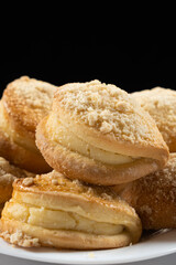 Sochnik cake with cottage cheese - pastry made from dough with cottage cheese filling, a dish of national russian cuisine.