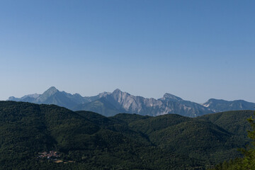 Fototapeta na wymiar Mountain range in Italy