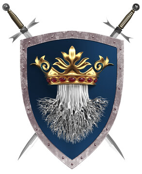 3D illustration of Brasov Emblem