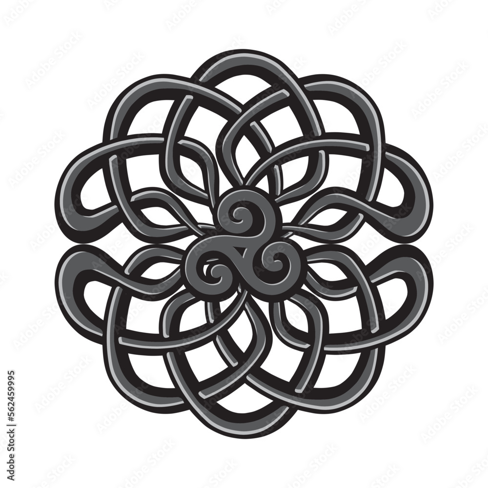 Wall mural Triple Spiral, ancient Celtic symbol