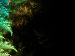 Abstract fractal art background, suggestive of astronomy and nebula. Computer generated fractal illustration art nebula.
