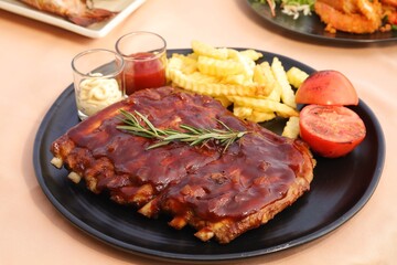 grilled beef steak
