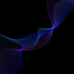 abstract blue wave background