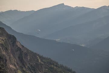 Gleitschirmfliegen in Allgäuer Alpen