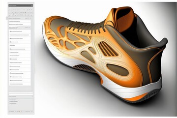 Template Shoe Design. Generative AI
