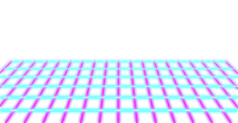 Abstract grid line neon retro style 80s-90s