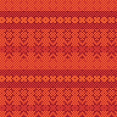 Argyle Fair Isle Seamless Pattern Design