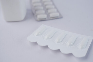 suppository for the treatment of hemorrhoids, vaginal candidiasis