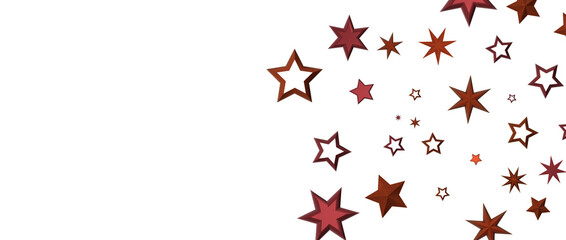 golden stars - in red