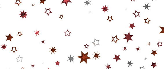 golden stars - in red