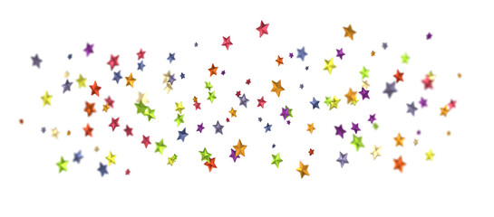 A gray whirlwind of colour snowflakes and stars. New