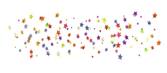 stars background, sparkle lights confetti falling. magic shining Flying christmas stars on night