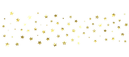 stars. Confetti celebration, Falling golden abstract decoration for party, birthday celebrate,