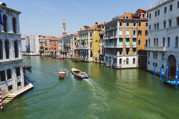 Fototapeta na wymiar Sightseeing of 'Canal grande' in Venice. Italy
