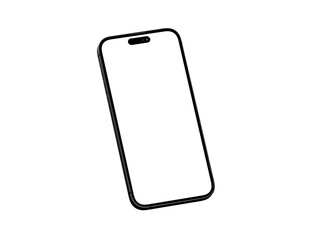 Smartphone. Mobile phone Template. Telephone 3d