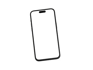 smartphone  With Blank Screen in 3d - mockup