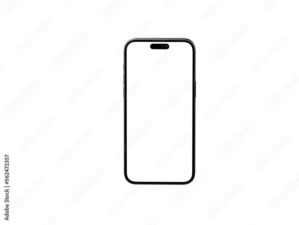 Aufkleber realistic smartphone template mockup for user experience presentation. Stylish concept design for websites, applications and landing pages.
