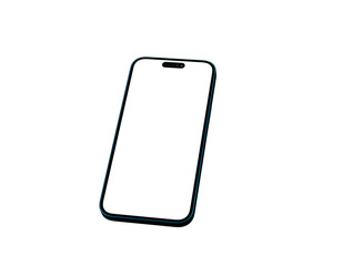 Smartphone frame less blank screen. Mockup generic device.