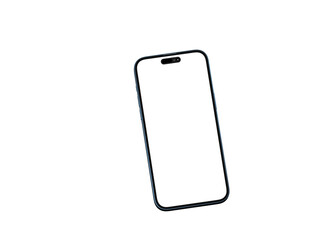 All-screen smartphone mockup isolated 3d