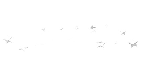 Glossy 3D Christmas star icon. Design element for holidays. -