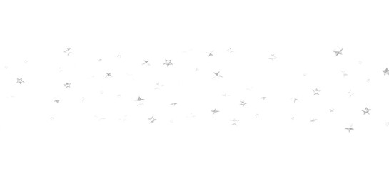 Holiday silver decoration, glitter frame isolated -