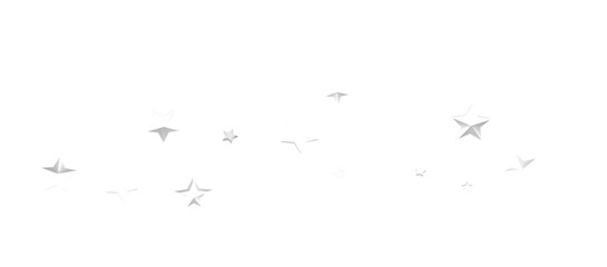 A gray whirlwind of silver snowflakes and stars. New