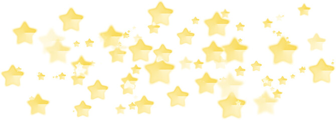 Bokeh confetti stars yellow
